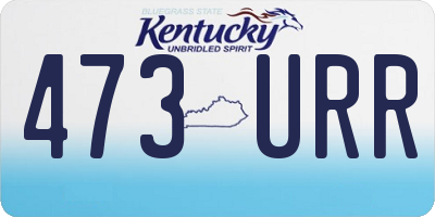 KY license plate 473URR