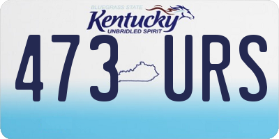 KY license plate 473URS