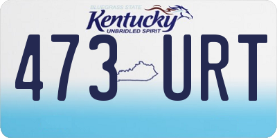 KY license plate 473URT