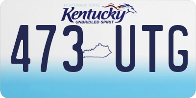 KY license plate 473UTG