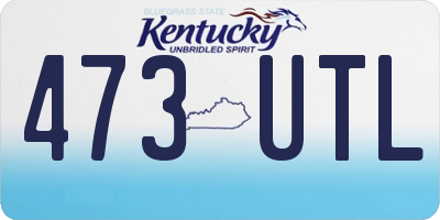 KY license plate 473UTL