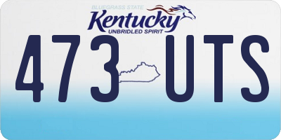 KY license plate 473UTS