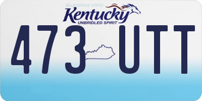 KY license plate 473UTT