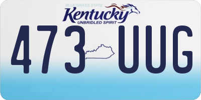 KY license plate 473UUG