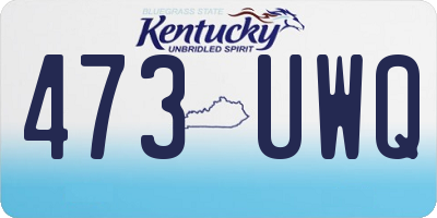 KY license plate 473UWQ