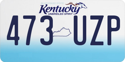 KY license plate 473UZP