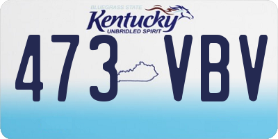 KY license plate 473VBV