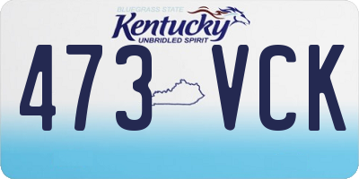 KY license plate 473VCK