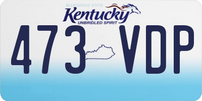 KY license plate 473VDP