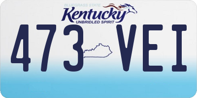 KY license plate 473VEI