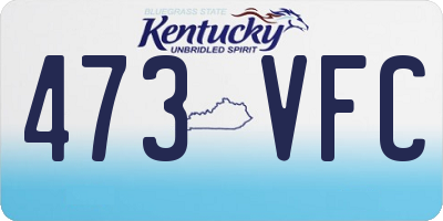 KY license plate 473VFC