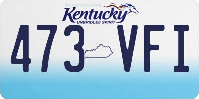 KY license plate 473VFI