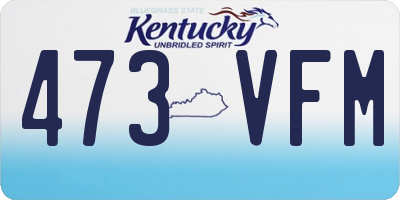 KY license plate 473VFM