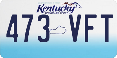 KY license plate 473VFT