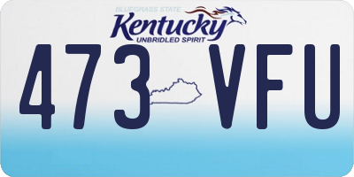 KY license plate 473VFU