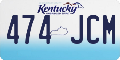 KY license plate 474JCM