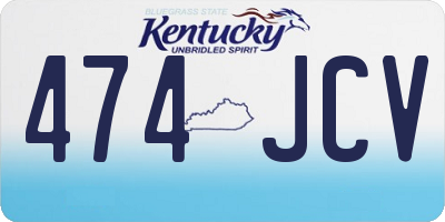 KY license plate 474JCV