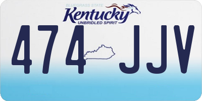 KY license plate 474JJV