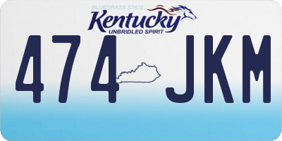 KY license plate 474JKM