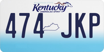 KY license plate 474JKP