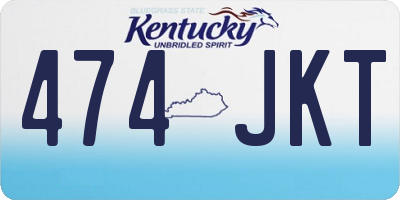 KY license plate 474JKT