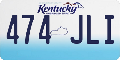 KY license plate 474JLI
