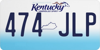 KY license plate 474JLP
