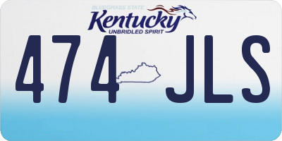 KY license plate 474JLS