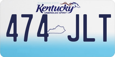 KY license plate 474JLT