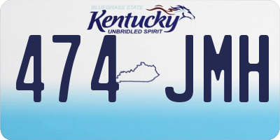 KY license plate 474JMH