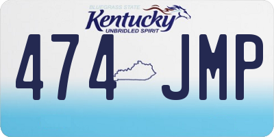 KY license plate 474JMP