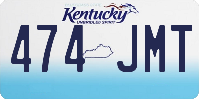 KY license plate 474JMT