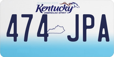 KY license plate 474JPA