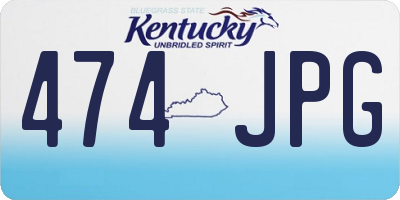 KY license plate 474JPG