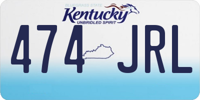 KY license plate 474JRL