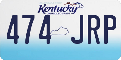 KY license plate 474JRP