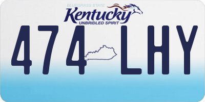 KY license plate 474LHY