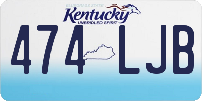 KY license plate 474LJB