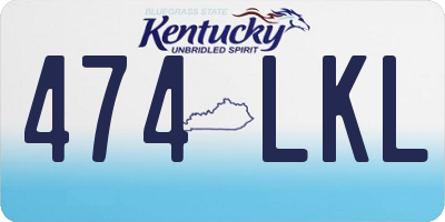 KY license plate 474LKL