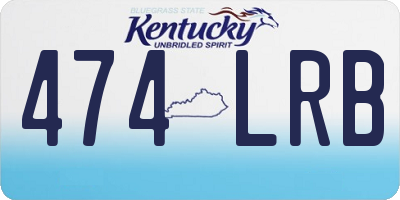 KY license plate 474LRB