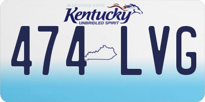 KY license plate 474LVG
