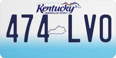 KY license plate 474LVO