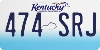 KY license plate 474SRJ