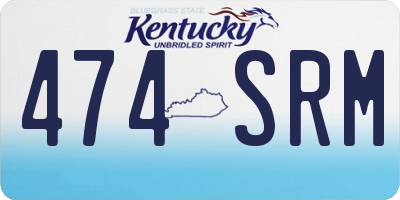 KY license plate 474SRM