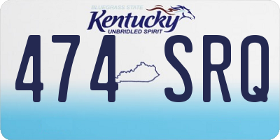 KY license plate 474SRQ