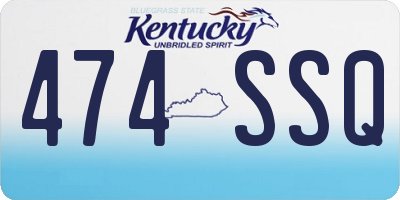KY license plate 474SSQ