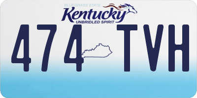 KY license plate 474TVH