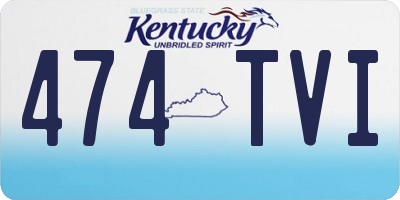KY license plate 474TVI