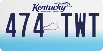 KY license plate 474TWT