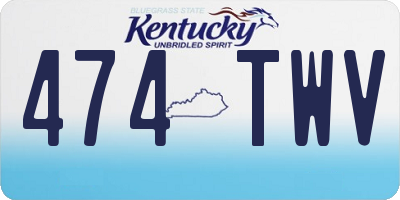 KY license plate 474TWV